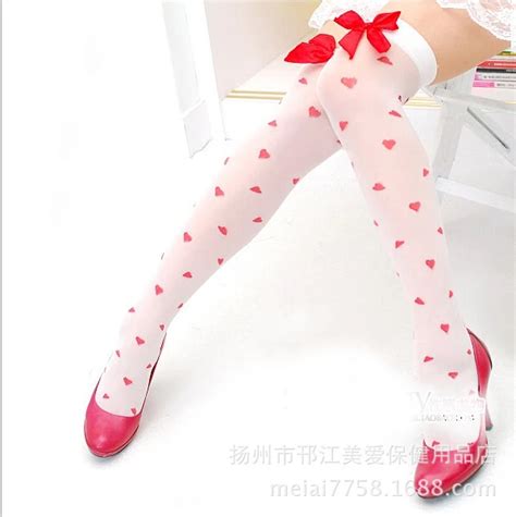 New Over Knee Bowknot Stockings Thigh High Cotton Stocking Bowknot