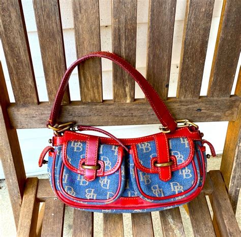 Vintage 00s Denim Saddle Bag Aka Banana Bag By Dooney And Bourke Shop