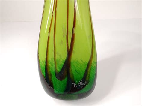 Vase Verre Souffl Murano Venise Italie F Silviy Italian Xx Me Si Cle