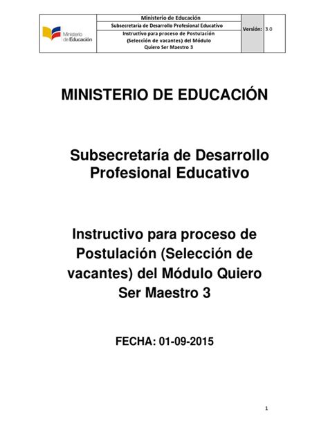 Pdf Qsm3 Instructivo Para Proceso De Postulacion Seleccion De Vacantes Dokumen Tips