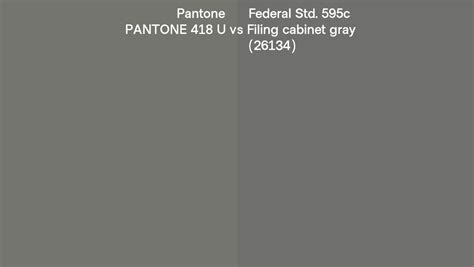 Pantone U Vs Federal Std C Filing Cabinet Gray Side By