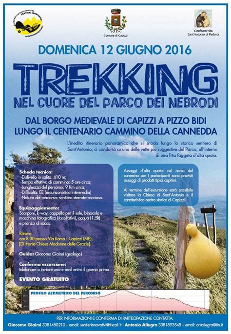 Capizzi Domenica 12 Giugno Trekking Panoramico Nel Cuore Del Parco Dei