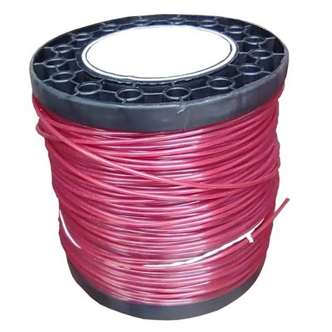 Rolo de Fio de Nylon 3 0 mm Redondo 1 KG Para Roçadeiras Vermelho