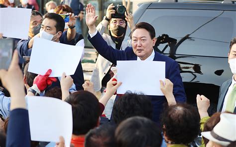 포토 윤석열 당선인 포항 동해안대교 건설 현장 방문