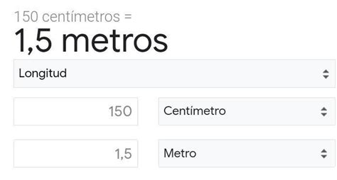 150 Centimetros Em Metros - Convertir 150 centímetros a metros: - Brainly.lat