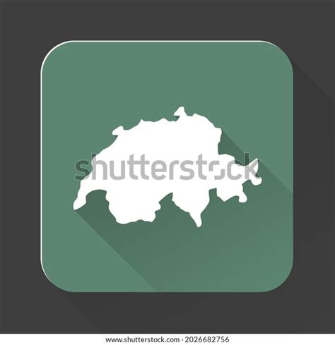 Switzerland Map Borders Isolated On Background Stock Vector (Royalty ...