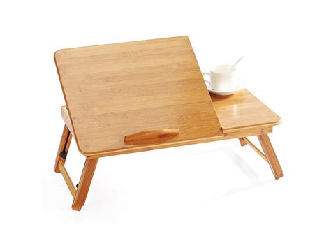 Mesa para portátil bamboo nature Mesa ajustável para portátil