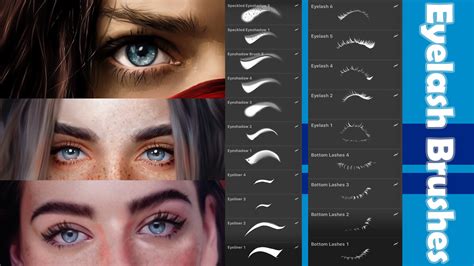 Artstation 20 Eyelash Brushset For Procreate Brushes