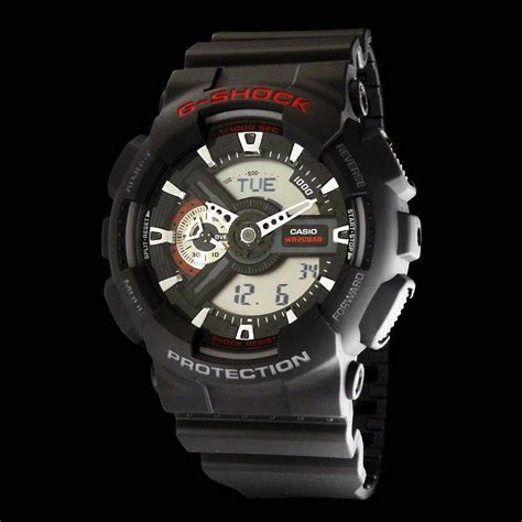 Zegarek Sportowy Kwarcowy CASIO G Shock GA 110 1AER Casio Moda