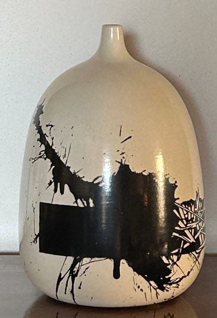 Emilio Scanavino Vaso Ceramica Poicroma Asta Asta Estiva Di Arte