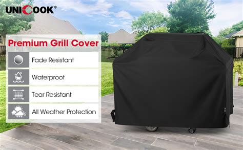 Unicook Grill Cover 55 Inch Basic Version Heavy Duty Waterproof Bbq Grill Cover