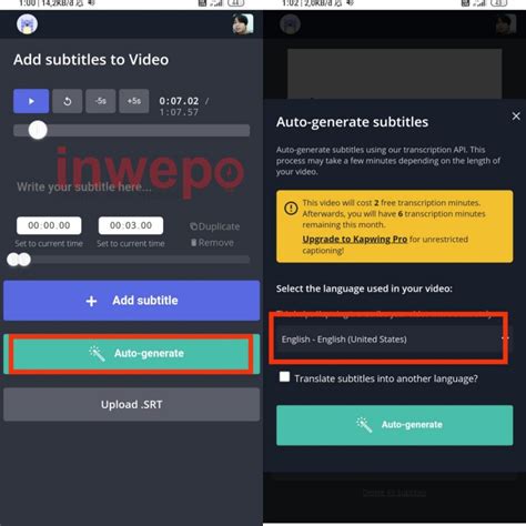 Cara Membuat Subtitle Video Dan Menerjemahkannya Secara Otomatis Inwepo