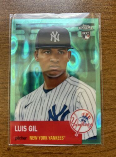 Topps Chrome Platinum Luis Gil Aqua Lava Refractor Rc