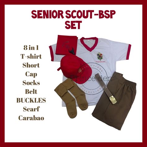 New Cod 8in1 Senior Scout Uniform Set Bsp Lazada Ph