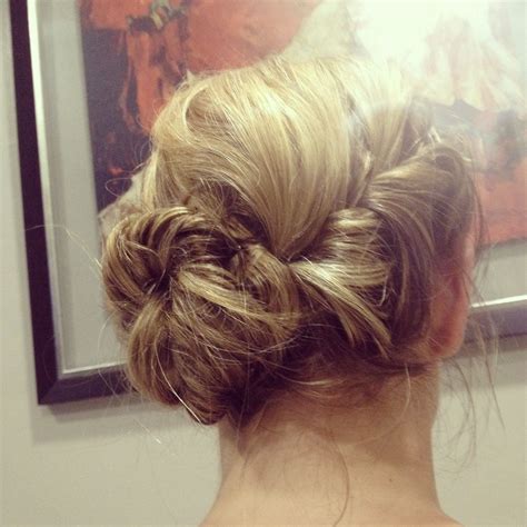 My Attempt At A Waterfall Braided Bun Waterfall Braid Braided Bun Braids