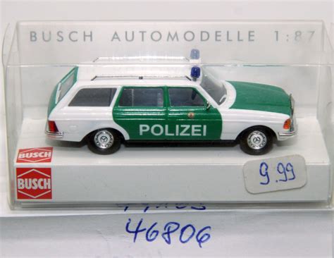 Busch Mercedes W T Modell Kombi Wei Gr N Polizei Baden