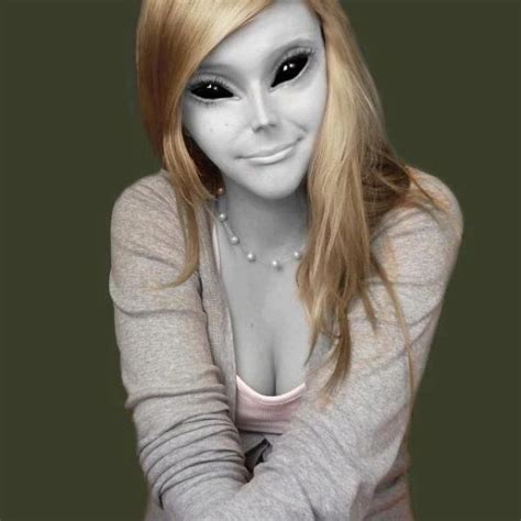 Alienhuman Hybrid Alien Makeup Alien Girl Grey Alien