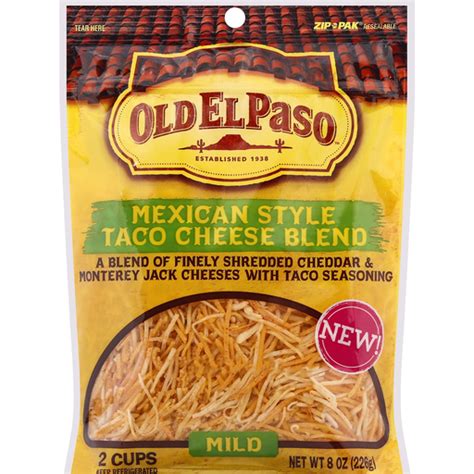 Old El Paso Cheese, Taco Cheese Blend, Mexican Style, Mild | Buehler's