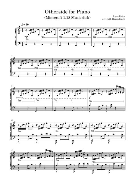 Otherside Sheet music for Piano (Solo) | Musescore.com