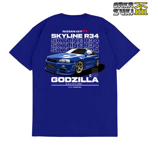 Jual Sakazuki Kaos Baju Mobil Nissan Skyline Gtr R Kaos Otomotif Jdm