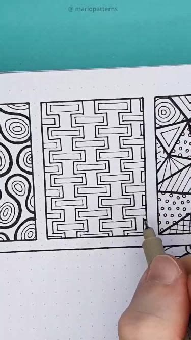 How To Draw An Easy Geometric Zen Doodle Pattern On Dotted Paper Artofit