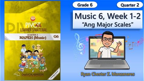 Music 6 Quarter 2 Week 1 2 Ang Major Scales Grade 6 Mapeh Youtube