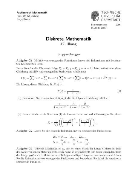 Diskrete Mathematik