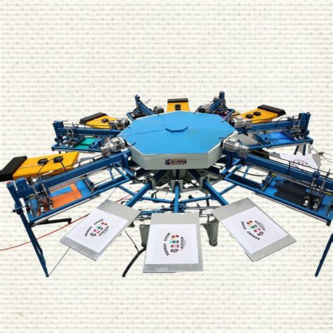 Color Station Automatic Textile T Shirt Screen Printing Machine