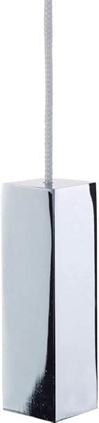 Taps2traps Designer Chrome Square Bathroom Light Switch Pull Cord