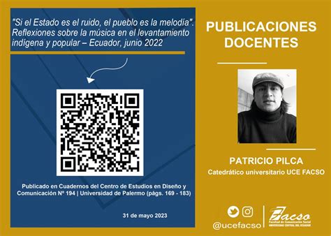 Facso Uce On Twitter Publicacionesdocentesfacso Compartimos El