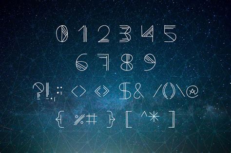 Cosmic Doodle Geometric Font 154658 Other Font Bundles