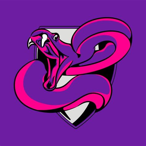 Logotipo Da Mascote Da Cobra Vetor Premium