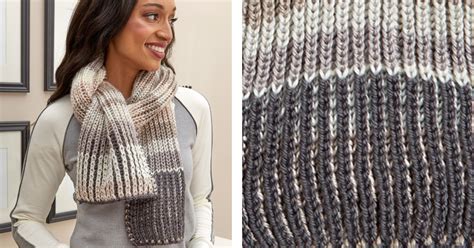 Fantastic Brioche Knitted Scarf [FREE Knitting Pattern]