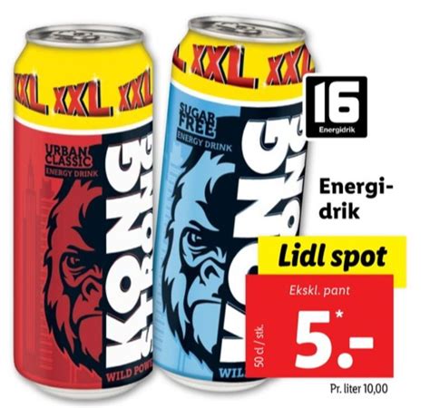 Kong Strong Energidrik Tilbud Hos Lidl