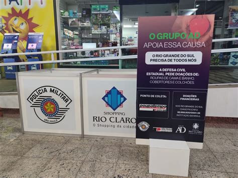 Shopping Rio Claro Arrecada Produtos Para O Rio Grande Do Sul Grupo