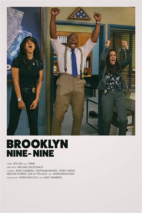 Brooklyn Nine Nine Minimalist Tv Show Poster Terry Crews Andre