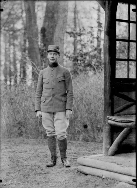 PLAQUE VERRE PHOTO ancienne négatif 13x18 cm soldat collection