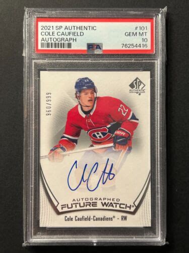 Upper Deck Sp Authentic Future Watch Auto Cole Caufied Psa