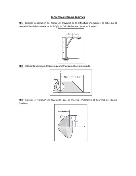 U S Ejercicios Propuestos Problemas Segunda Prctica P Calcular