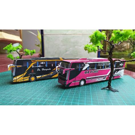 Jual Papercraft Bus Diy Trans Jetbus Pink Shopee Indonesia