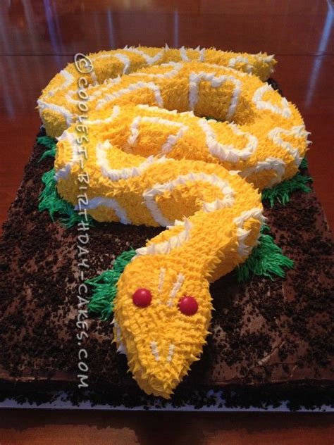 Coolest Snake Birthday Cake Snake Birthday Snake Party Cool