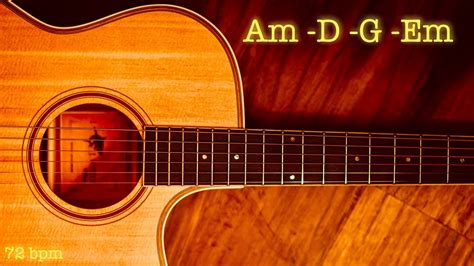 Acoustic Guitar Backing Track Sad Ballad Bpm Youtube