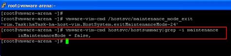 Placing ESX Host into maintenance mode