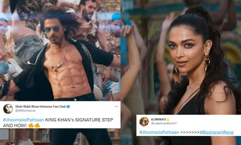 Jhoome Jo Pathaan Song It Out Shah Rukh Khans Washboard Abs With