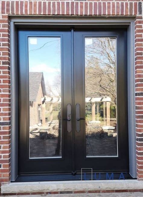 Double Steel Front Door With Glass Insert ☑️ Luma