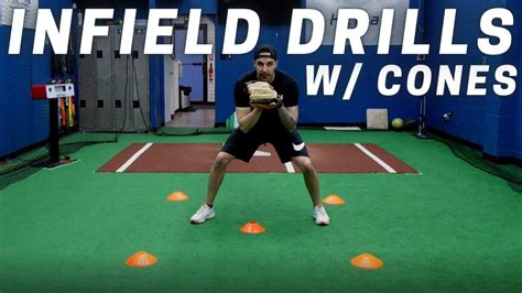 5 EASY Infield Drills With Cones - Infield Footwork | Baseball drills ...