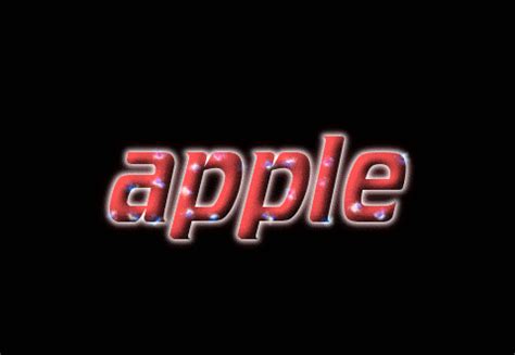 Apple Word Logo - LogoDix