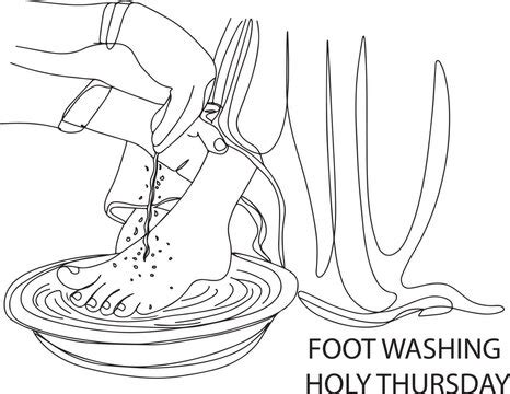 Coloriage Jésus Lave Les Pieds