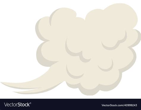 Cartoon dust cloud comic shape spray air Vector Image