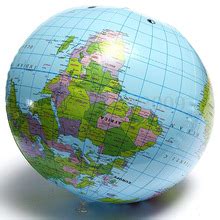 30CM Inflatable Globe World Earth Ocean Map Ball G Grandado